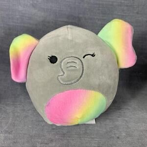 Squishmallow Mila the Rainbow Elephant 5” Plush Toy